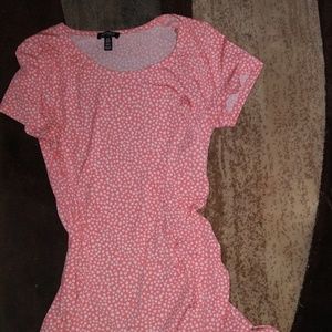 Orange Polka dot blouse